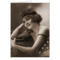 Vintage Flapper Photograph (33) Greeting Cards