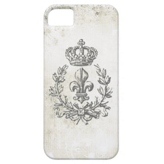Vintage Fleur de Lis and Crown-iphone 5 case