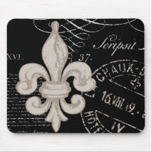 Vintage Fleur de Lis...mouse pad