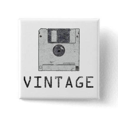 Vintage Floppy Button by cubiclewars