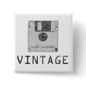 Vintage Floppy Button by cubiclewars Vintage Floppy Button