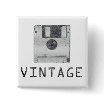 Vintage Floppy Button