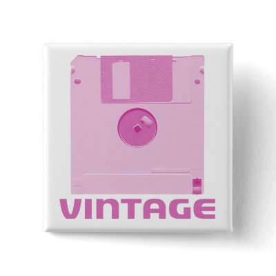 Vintage Floppy Pink Button by cubiclewars