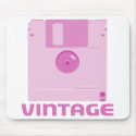 Vintage Floppy Pink Mousepad by cubiclewars Vintage Floppy Pink Mousepad