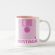 Vintage Floppy Pink Mug