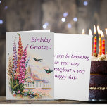 Vintage Flora Birthday Greetings cards