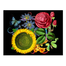 Vintage Flora Post Card