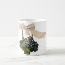 Vintage Floral Basket Coffee Mugs
