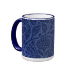 Vintage Floral Blue Mugs