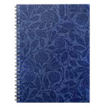 Vintage Floral Blue Notebook