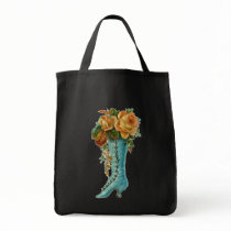 Vintage Floral Boot Bag
