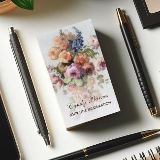 Vintage Floral Business Card profilecard