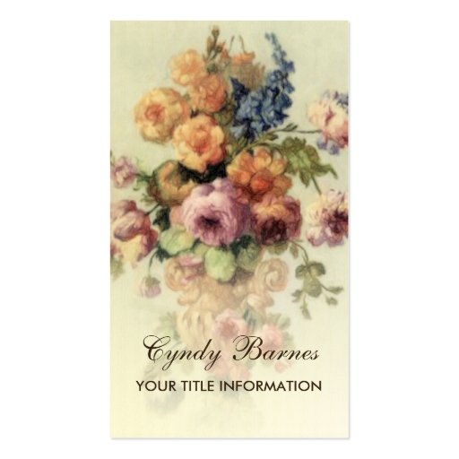 Vintage Floral  Business Card
