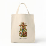 Vintage Floral Condolence Cross Bags