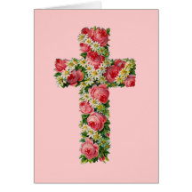 Vintage Floral Cross Cards