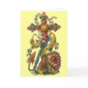 Vintage Floral Cross Condolence cards by JuJuGarden Vintage Floral Cross Condolence cards