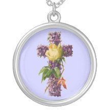 Vintage Floral Cross Custom Jewelry