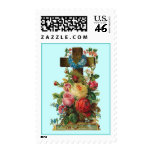 Vintage Floral Cross Postage
