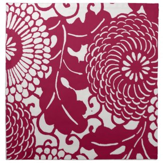Vintage floral damask pattern mojo_napkin