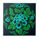 Vintage Floral Design Tile