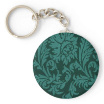 Vintage Floral Fabric (198) Keychains