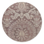 Vintage Floral Fabric (20) Round Sticker