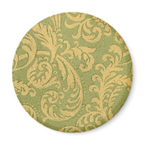 Vintage Floral Fabric (67) Refrigerator Magnets