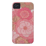 Vintage floral fabric iphone 4 cases