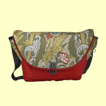 Vintage Floral Fabric Messenger Bag messenger bags