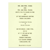Vintage floral fine art wedding invitation personalized invitation