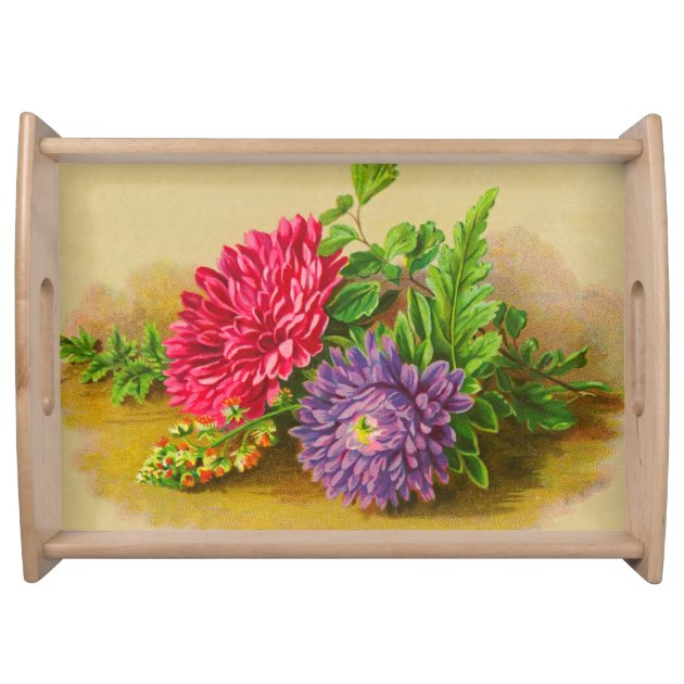 Vintage Floral Food Trays
