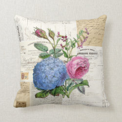 Vintage Floral French Pillow