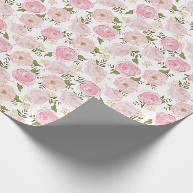 Vintage Floral Girly Flowers Wrapping Paper 4/4