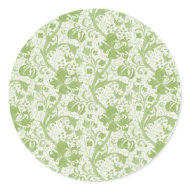 Vintage Floral Green sticker