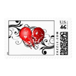 Vintage Floral heart postage