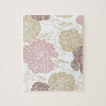 Vintage Floral Jigsaw Puzzle