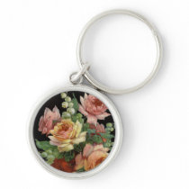 Vintage Floral Keychains