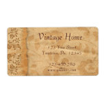 Vintage Floral Label