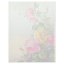 Vintage Floral Letterhead Stationery