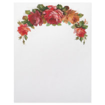 Vintage Floral Letterhead Stationery