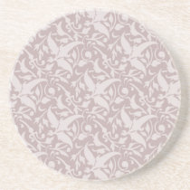 Vintage Floral Pattern 1 - Faded Red Coasters