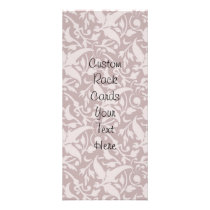 Vintage Floral Pattern 1 - Faded Red Rack Card Design