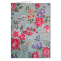 Vintage Floral Pattern Card