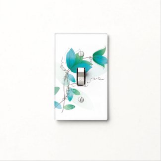 Vintage Floral Pattern Switch Plate Covers
