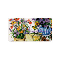 vintage Floral labels