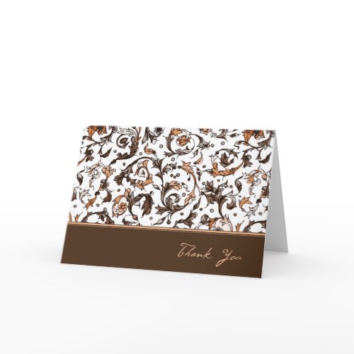 Vintage Floral Print card