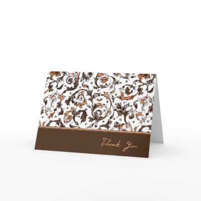 Vintage Floral Print Card by BryonTiffDesign