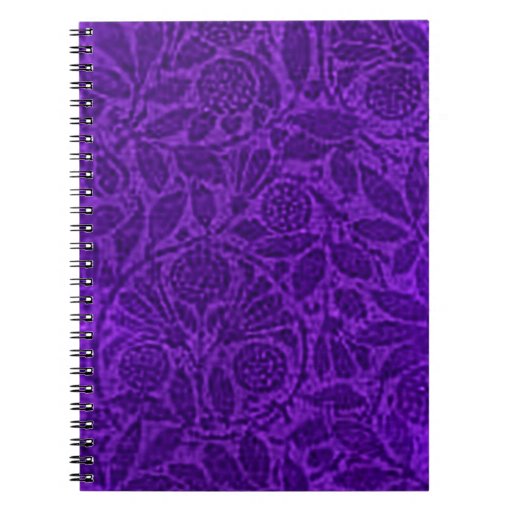 Vintage Floral Purple Notebook