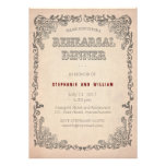 Vintage Floral Rehearsal Dinner Card Announcements