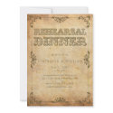 Vintage Floral Rehearsal Dinner Card invitation